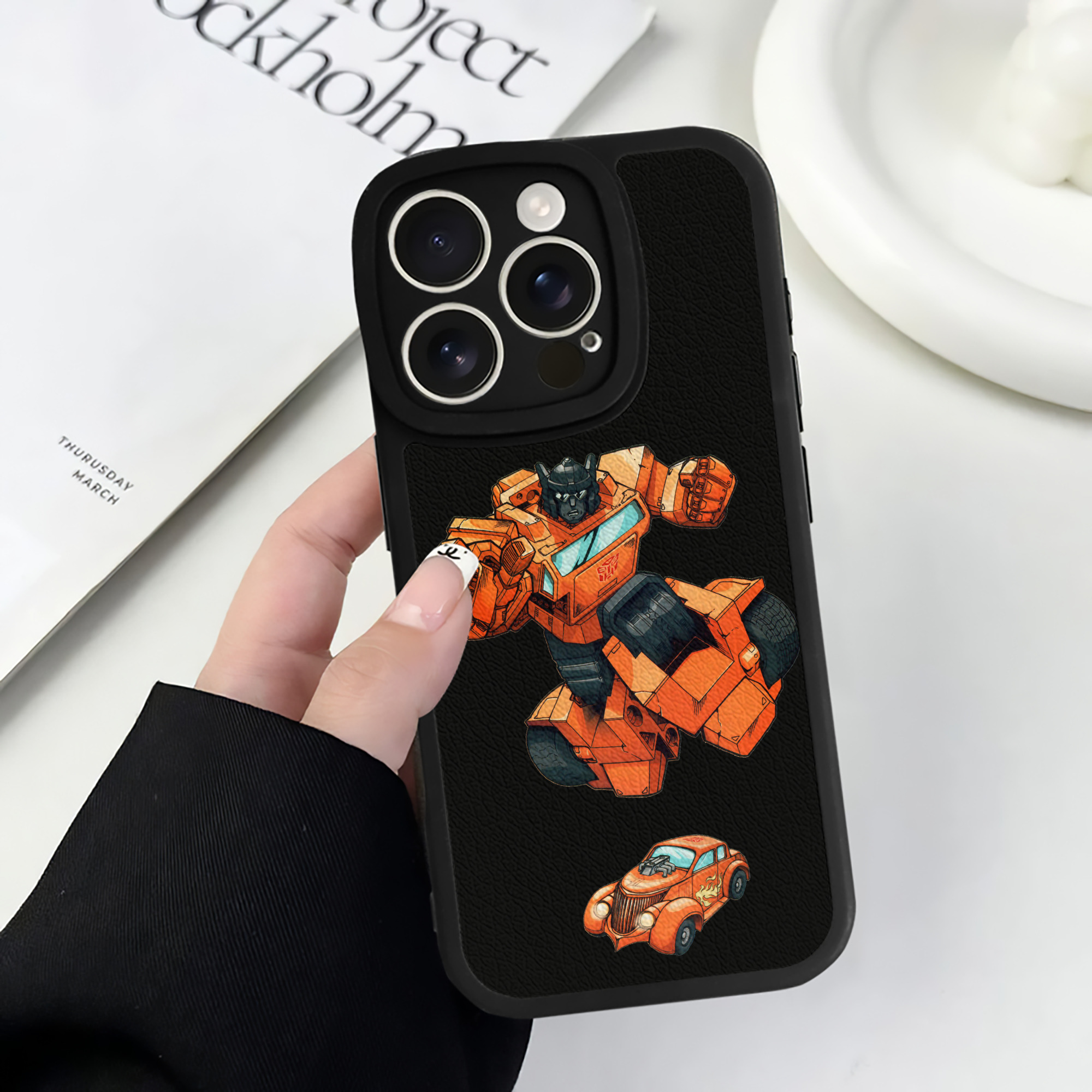 （画像用）  【iPhone 16シリーズ対応】シリコンスマホケース（レザー調） 材質：シリコン